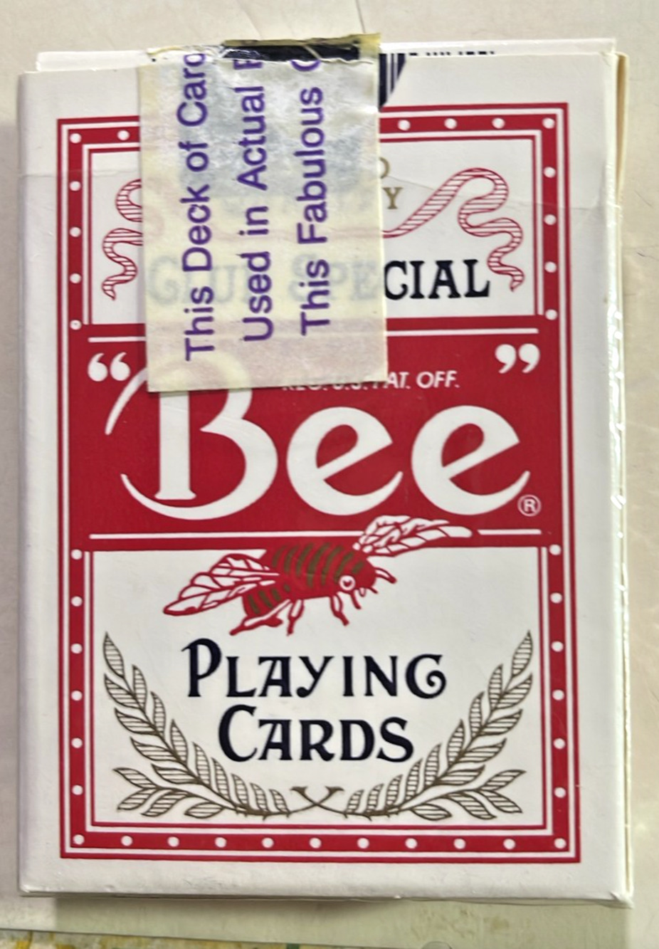 Bee No. 99 Club Special Playing Cards Red Deck Diamond Back No. 67
